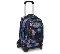 Seven TROLLEY New Tech Chromo Fluid Boy, Rucksack mit Trolleyfunktion, Schulranzen mit Rollen, 3 in 1, Abnehmbarer Rucksack, ab 1. Klasse, für Schule, Gymnasium, Reisen&Freizeit, Mädchen&Jungen