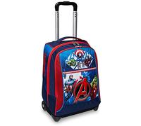 Seven Trolley, THE AVENGERS, 2 in 1, Schulranzen mit Rollen, Rucksack mit Trolleyfunktion für Kinder, ab 1. Klasse, für Schule, Reisen, Mädchen&Jungen; mehrfarbig