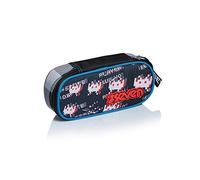 Seven Unisex Invicta Geldbörsen, Kleines Umzugsbüro, Braune Farbe, Büro, Arbeit und Freizeit, Kartenhalter, Kartenhalter, Tasche Gepäck- Badehose, Kariert Grau/Schwarz, 10x23x5,5 cm