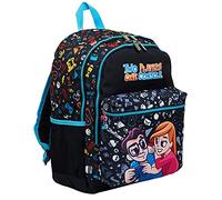Seven Unisex Kinder Rucksack mit Doppeltem Fach Two Players One Console Rucksack mit doppeltem Fach, Schwarz, Einheitsgröße