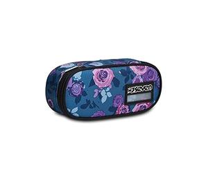 Seven Unisex Kinder Sevenâ Round Plus Freethink - Girl Round Plus Freethink Stiftehalter für Mädchen, Blau/Lila Rosen, Einheitsgröße