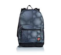 Seven Wende-Rucksack, aus nachhaltigem Stoff, Geräumige Schultasche für Teenager, Mädchen & Jungen, 2 Muster, für Schule, Sport&Freizeit, Doubleface; mit Ledplatte, grau, CYBERSPACE