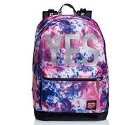 Seven Wende-Rucksack, aus nachhaltigem Stoff, Geräumige Schultasche für Teenager, Mädchen und Jungen, 2 Muster, für Schule, Sport und Freizeit, Doubleface mit Trinkflaschenfach - mit Kopfhörer