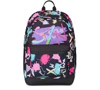 Seven Wende-Rucksack, Schulranzen für Mädchen und Jungen, Tornister Schule Gymnasium Sport Freizeit, mit Flaschenfach, Laptopfach, mit Kopfhörern, gepolstert, extra Tasche, pink-schwarz