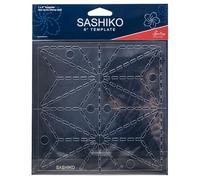 Sew Easy Sashiko Stickereivorlage 15,2 x 15,2 cm, Asa No Ha (Hanfblatt)