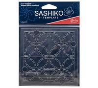 Sew Easy 10,2 cm Sashiko-Vorlage - Shippou (Seven Treasures) Quilting & Patchwork Lineal zum Aufnähen, transparentes Acryl, rutschfest, Anleitung enthalten (evtl. nicht in deutscher Sprache)