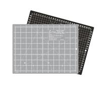 Sew Easy Schneidematte - 30 x 20 cm, selbstheilender Schneider, doppelseitig, imperial & metrisch, zum Quilten, Nähen, Patchwork, Schneidern, Schwarz & Grau