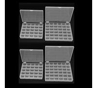 Sew-Lutions Bobbin Box, Spulenhalter 4er Set, klarer Kunststoff, 25/36 Fächer für Heimnähen Zubehör