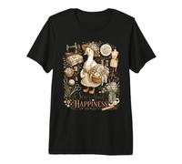 Sew Much Happiness Cottagecore Gans Nähen Premium T-Shirt