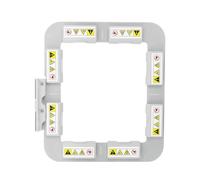 Sew Tech Magnetischer Stickrahmen für Brother PE900 PE800 SE2000 SE1900 Innovis 1250 1250D 700 PE700 PE700II PE770 780D PC6500 Babylock Accord BLR BLR2 (10,2 x 10,2 cm, SA4433) MK)