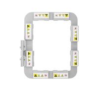 Sew Tech Magnetischer Stickrahmen für Brother SE700 SE725 SE600 SE625 SE630 SE400 SE425 PE550D PE540D PE545 PE535 PE525 PE500 NS1750D NS1850D M380D Babylock Stickmaschinen (10.2 cm) SA432MK)