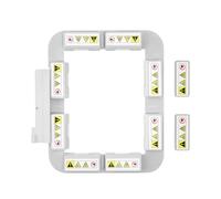 Sew Tech Magnetischer Stickrahmen für Pfaff Singer em 9305 Creative Sensation Vision Pro II 5.5 5.0 4.5 4.0 3.0 2.0 1.5 Performance Viking Designer Diamond (7,9 x 7,9 cm, PA006MK)