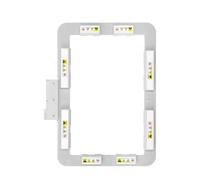 Sew Tech Magnetischer Stickrahmen für Viking Designer Epic 2 Rubin 90 Epic Brilliance 80 Topas 50 Diamond Deluxe Royale Designer Ruby Pfaff Creative Machine, 24,9 x 15,2 cm Mighty Snap