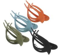 SEWACC 4 Stück Pack Französische Haarspangen aus Robustempc Material Matte Haarklammern für Damen Vielseitig für Dickes und Dünnes Haar Farblich Gemischt
