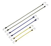 SEWACC 6 Stück Camping Bungee Seil mit Hoher Elastizität Elastische Gepäck und Wäscheleine aus Robustem Material Vielseitig für Outdoor Reisen und Befestigung