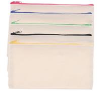 SEWACC Canvas Federmäppchen mit Reißverschluss 5 Stück Selbstgemacht Graffiti Kosmetiktaschen für Reise Schule Büro