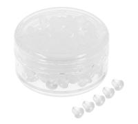 SEWOART 100 Stück Transparente Silikon Ohrringverschlüsse Weiche Ohrstecker Hinterstecker für Damen Komfortabel Vielseitig Leicht zu Tragen für Ohrstecker Creolen Haken