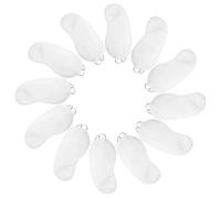 SEWOART 12 Stück Teiliges Leichte Atmungsaktive Einweg aus Polyester satin Weiße Schlafmasken für Entspannenden Schlaf Augenschutz Schlafmangel