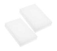 SEWOART 2stücke Weiße Schaumstoff-filzmatte Elastisches Verschleißfestes Nadelfilzen Pad rutschfeste Stoßabsorbierende Filzunterlage Für DIY Basteln Und Handarbeit