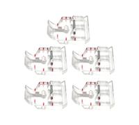 SEWOART 5 Stück Transparenter Kunststoff Näh und Quiltfuß 1/4 Zoll für Haushalts und Industrienähmaschinen Vielseitiger Patchwork Nähfuß Kompatibel mit Kleiner und Standardmaschinen