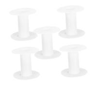 SEWOART 5stücke Kunststoffspulen Leere Nähspulen Garnspulenhalter Spulen Für Stickgarn Kordel Faden Basteln Und Nähen Weiß