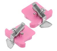 Sewroro 2 Stück Magnetischer Nähmaschinen-kantenführer mit Maßstab Verstellbarer Polygonaler Saumlineal für Verschiedene Stoffstärken Stabiler Halt Kompakt und Einfach Einstellbar für Heim