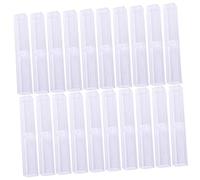 Sewroro 20 Stück Transparente Kunststoff Federmäppchen 15,5 X 2,5 X 2,5cm mit Festem Verschluss für Edle Stifte Aufbewahrung und Schutz im Büro und Schule