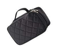 Sewroro Doppellagige Kosmetiktasche mit Reißverschluss Reise-waschbeutel Schminkbeutel aus Blickdichtem Material Organizer für Make-up und Badartikel für Reisen und Outdoor-aktivitäten