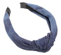 Sewroro Jeans Haarband Damen Knoten Haarreif aus Denim Leichtes Stirnband für Alltag Party Komfortabel und Modisch
