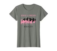 Sex and The City Happy Galentine's Day T-Shirt, Damen, Heidekraut/Armeegrün, XL