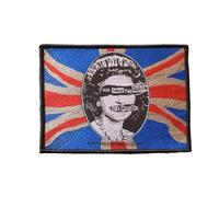 Sex Pistols - God Save The Queen - Vintage Logo - Aufnäher - Patch, Britische Flagge, Queen Elizabeth II Applikation