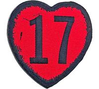 Sex Pistols - the - Rock Off officially licensed products The Sex Pistols Patch 17 Heart Band Logo Nue offiziell Embroidered Woven iron on One Size