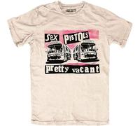 Sex Pistols The T Shirt Pretty Vacant Band Logo Nue offiziell Unisex Sand L