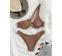 Sexy Bikinis Badeanzüge Ausgeschnitten Damen Bademode One Shoulder Biquini High Cut Badeanzüge Push Up Beach Bikini Set