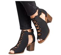 Sexy High Heels Damen Spangenpumps Damenschuhe Blockabsatz High Heels Pumps Modische Kleid Schuhe Abendschuhe Damen Tanzschuhe Perfekt für Hochzeiten und Partys