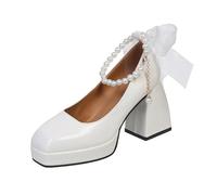 Sexy High Heels Elegant Damen Pumps Kann Beinlinien Optisch Sehr Gut Dehnen (Off White,39)