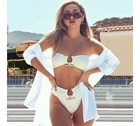 Sexy Solid Brasilianischer Bikini Set Frauen Bademode Strass Badeanzug Hohe Taille Push Up Badeanzüge Für Badeanzug