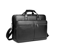 seyfocnia Herren Leder Messenger Bag 15,6 Zoll Laptop Aktentasche Satchel Computer Schultertasche Business Handtasche