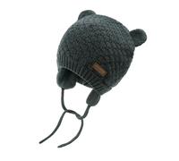 SEYUFN Babymütze, für Jungen und Mädchen, gestrickte Hündchen für Babys und Kleinkinder, mit Fleece-Futter, 0-36 Monate(Grau-2, 1-3 Jahre)