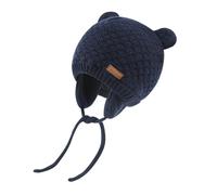 SEYUFN Babymütze, für Jungen und Mädchen, gestrickte Hündchen für Babys und Kleinkinder, mit Fleece-Futter, 0-36 Monate(Marineblau,6-12 Monate)