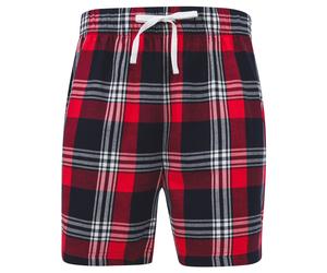 SF Men Herren Shorts mit Tartanmuster Sweat-Shorts SF082 navy-green check XL