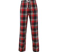 SF Men Herren tartan lounge trousers Schlafanzug SF083 white-multi check XS