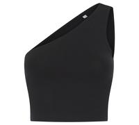 SF (Skinnifit) Damen One-Shoulder-Crop-Top - Schwarz | XL