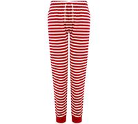 SF (Skinnifit) Damen-Pyjamahosen mit Muster - Rot / weiß | L