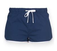 SF (Skinnifit) Damen Retro-Shorts - Dunkelblau / weiß | XS
