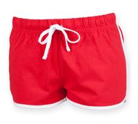 SF (Skinnifit) Damen Retro-Shorts - Rot / weiß | XL