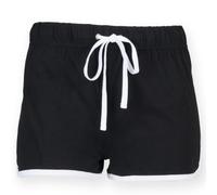 SF (Skinnifit) Damen Retro-Shorts - Schwarz / weiß | M