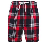 SF (Skinnifit) Herren Flanell-Pyjamashorts - Rot / dunkelblau | XL