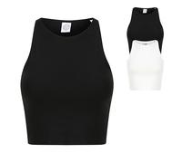 SF106 SF Women Kurz geschnittenes Damenoberteil Ärmellos Black S