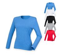 SF124 SF Women Damen Strech-Langarmshirt Black S